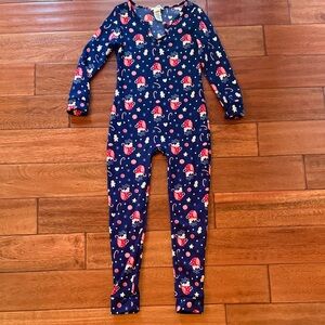 Girls Hot Cocoa Holiday Navy Blue Onsie Size 10 Shosho